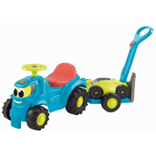 Ecoiffier Écoiffier: Traktor pótkocsival és fűnyíróval - 103,5 cm lábbal hajtható járgány