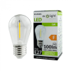 Ecolight Edison LED izzó S14 E27 1W 100lm 2700K Meleg izzószálas Ecolight
