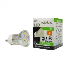 Ecolight LED izzó spotlámpa GU11 GU10 3W 270lm 3000K Meleg Ecolight világítás