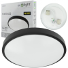 Ecolight LED Mennyezeti Lámpa Felületre Szerelhető 2x E27 Fekete Kerek Ecolight