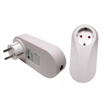 EcoMaster külső közbenső aljzat gumikapcsolóval. 220-240V, max 10A kisháztartási gépek kiegészítői