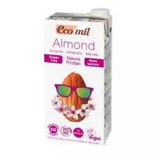 EcoMil Bio mandulaital cukormentes - protein 1 liter vitamin és táplálékkiegészítő