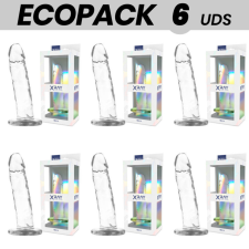 ECOPACK 6 DB - RÖNTGEN ÁTLÁTSZÓ ÁTLÁTSZÓ DILDÓ 18 CM -O- 4 CM műpénisz, dildó