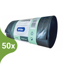 EcoPlasty Szemeteszsák 80L - 60*80cm extra erős 20db/tek (Karton - 50 tek) tisztító- és takarítószer, higiénia