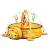 EcoToys 88969 Labdaugráló labdákkal Oroszlán