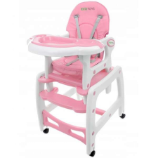 EcoToys HC-223 3 az 1-ben étkezőszék Rózsaszín etetőszék