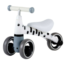EcoToys Mini háromkerekű Futóbicikli - Zebra #fekete-fehér lábbal hajtható járgány