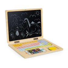 EcoToys Oktatási mágneses tábla laptop betűk számok házimunka