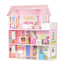 EcoToys W06A139 Babaház bútorokkal babaház