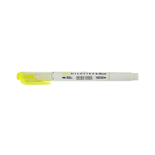  Ecsetfilc kétvégű ZEBRA Mildliner Fluorescent sárga filctoll, marker