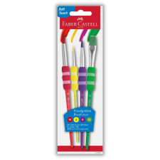 Ecsetkészlet Faber-Castell 4 db-os klt. 2/6/10/12 ecset, festék
