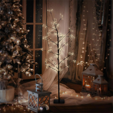 EDDC LED karácsonyi dekorációs fa 120 cm, 240 LED meleg fehér, karácsonyfa bel- és kültéri karácsonyi világítás karácsonyi dekoráció