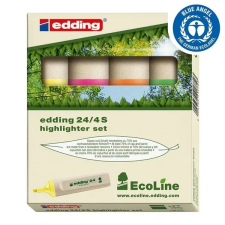 EDDING 24 Ecoline 4db-os vegyes színű szövegkiemelő filctoll, marker