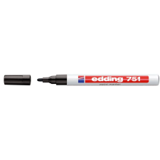 EDDING 751 1-2mm Lakkmarker - Fekete (7580097001) filctoll, marker