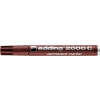 EDDING Alkoholos marker, 1,5-3 mm, kúpos, EDDING "2000", barna