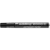  EDDING Alkoholos marker, 1,5-3 mm, kúpos, EDDING "2000", fekete