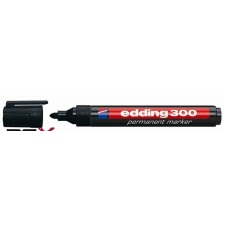 EDDING Alkoholos marker, 1,5-3 mm, kúpos, EDDING &quot;300&quot;, fekete filctoll, marker