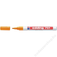 EDDING Lakkmarker, 1-2 mm, EDDING 751, narancssárga (TED7513) filctoll, marker