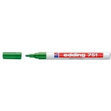 EDDING Lakkmarker, 1-2 mm, EDDING "751", zöld filctoll, marker