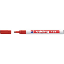 EDDING Lakkmarker, 1-2 mm, EDDING &quot;751&quot;, piros filctoll, marker