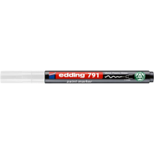 EDDING Lakkmarker, 1-2 mm, PCR, EDDING "791", fehér filctoll, marker