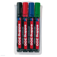 EDDING Marker klt. 4 db-os permanent Edding 300 filctoll, marker