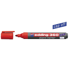 EDDING Tábla- és flipchart marker, 1,5-3 mm, kúpos, EDDING "360", piros filctoll, marker