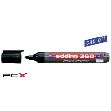 EDDING Tábla- és flipchart marker, 1,5-3 mm, kúpos, EDDING &quot;360&quot;, fekete filctoll, marker