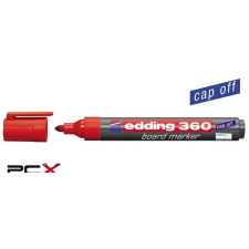 EDDING Táblamarker, 1,5-3 mm, kúpos, EDDING &quot;360&quot;, piros filctoll, marker