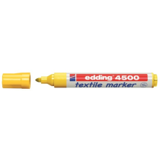 EDDING Textilmarker, 2-3 mm, kúpos,  "4500", sárga filctoll, marker