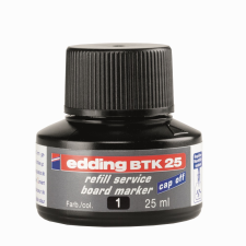 EDDING Tinta utántöltő táblamarkerhez 25ml, Edding BTK25 fekete filctoll, marker