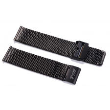 Edelwolle MESH/Milanese óraszíj, fekete, 24mm óraszíj