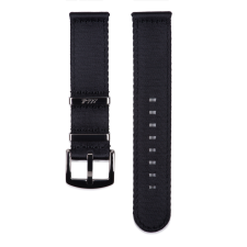 Edelwolle prémium kétrészes Nato óraszíj, fekete, 22mm óraszíj