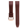  Edelwolle szilikon óraszíj, barna, 22mm