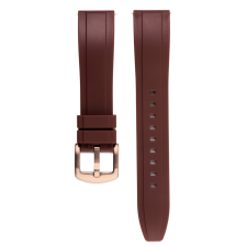  Edelwolle szilikon óraszíj, barna, 24mm óraszíj