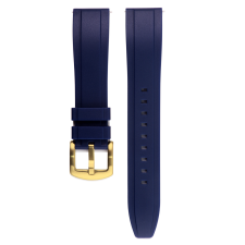  Edelwolle szilikon óraszíj, kék, 24mm óraszíj