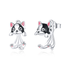 EdenBoutique Aranyos Silver Puppy ezüst fülbevaló fülbevaló