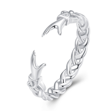 EdenBoutique Chain Hands ezüst állítható gyűrű gyűrű