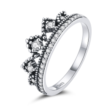 EdenBoutique Ezüst gyűrű Crystal Crown 6 gyűrű