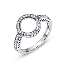 EdenBoutique Forever Yours átlátszó ezüst gyűrű gyűrű