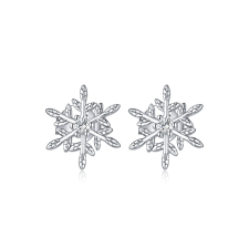 EdenBoutique Glamour Snowflakes ezüst fülbevaló fülbevaló