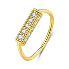 EdenBoutique Golden Treasure ezüst gyűrű gyűrű