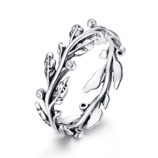 EdenBoutique Gyönyörű Sparkling Leaves 7 ezüst gyűrű gyűrű