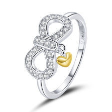 EdenBoutique Infinity Crystal Symbol 8 ezüst gyűrű gyűrű