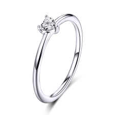EdenBoutique Petite Clear Heart ezüst gyűrű gyűrű