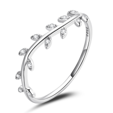 EdenBoutique Silver Bay Leaves 8 ezüst gyűrű gyűrű