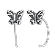 EdenBoutique Tailed Butterflies ezüst fülbevaló fülbevaló