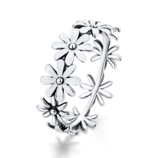 EdenBoutique White Daisies 6 ezüst gyűrű gyűrű