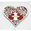  Edényalátét szív életfa Hungary (piros)