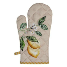 Edényfogó kesztyű 18x30cm, 100% pamut, Lemons & Leafs konyhai eszköz